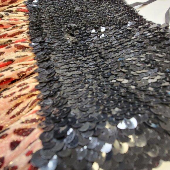 Red Sparkly Glitter Mini Dress Size S or Petite - Picture 6 of 12